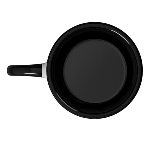 Single and Fabulous Ceramic Mug, Black/White