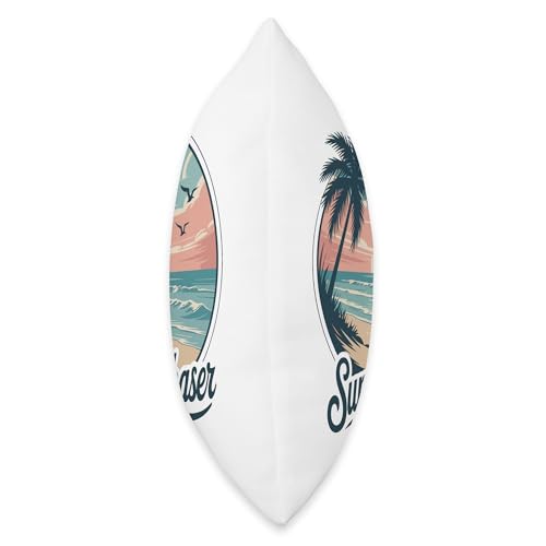 Tropical Beach Sun Throw Pillow