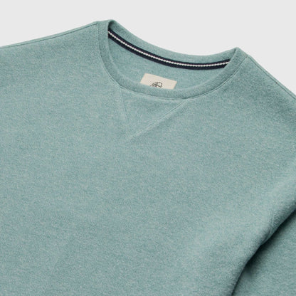 Butch Cashmist Crewneck - Aqua Heather