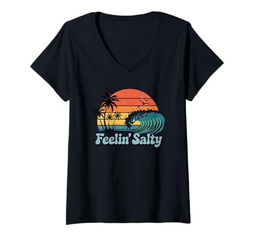 Women's Feelin Salty V-Neck T-Shirt