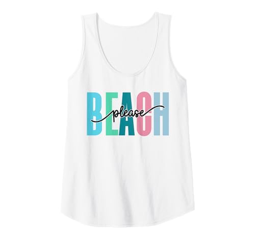 Womens Beach Please Tank Top