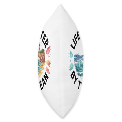Life is Better by The Ocean Throw Pillow