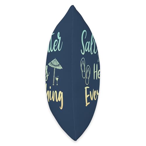 Salt Water Heals Everything Throw Pillow