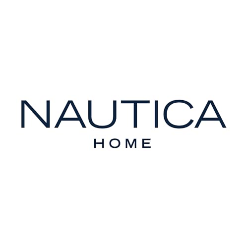 Nautica - King Comforter Set, Reversible Cotton Bedding with Matching Shams, Medium-Weight, Oeko-Tex Certified (Marina Leaf White/Navy)