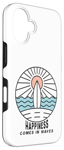 Happiness Comes In Waves Case for iPhone 16