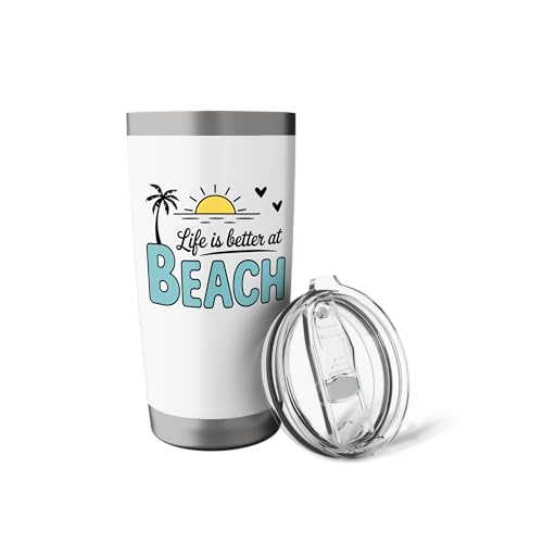 Life Is Better At The Beach Stainless Steel Insulated Tumbler