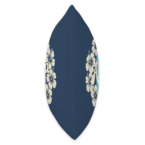 Aloha Floral Surfboard Throw Pillow