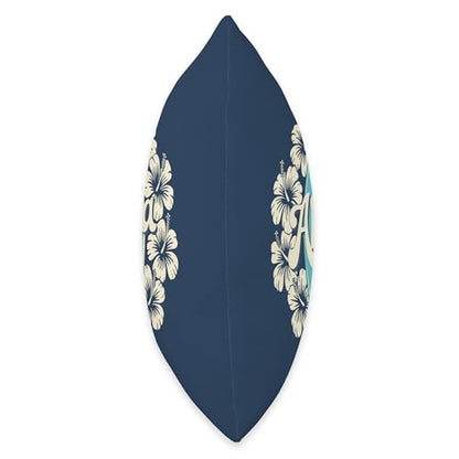 Aloha Floral Surfboard Throw Pillow
