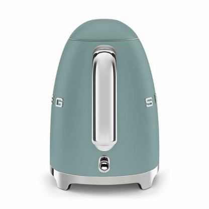 SMEG KLF03 7 Cup Electric Water Kettle, Retro-Style, Soft-Opening Lid, Auto Shut-Off, 360° Swivel Base – Jade