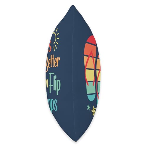 Life is Better in Flip Flops Throw Pillow