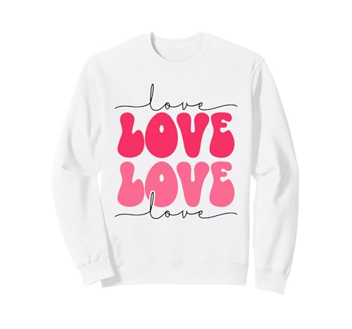 Love Retro Valentine Sweatshirt