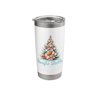 Jingle Shells Beachy Christmas Stainless Steel Insulated Tumbler