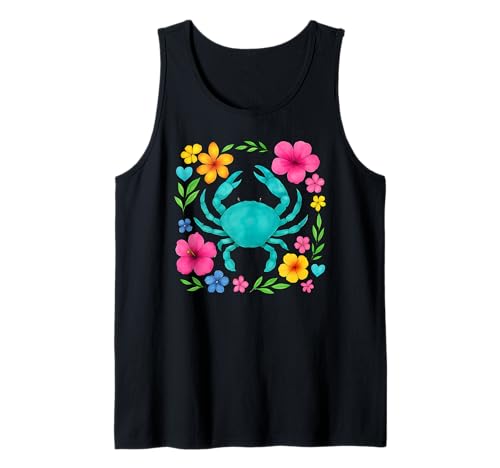 Boho Beach Crab Tank Top