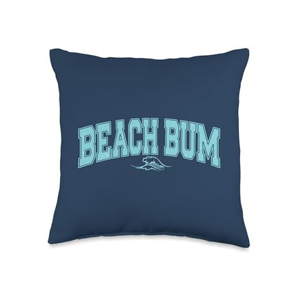 Beach Bum Throw Pillow