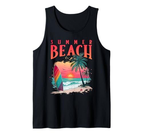 Summer Beach Surf Tank Top