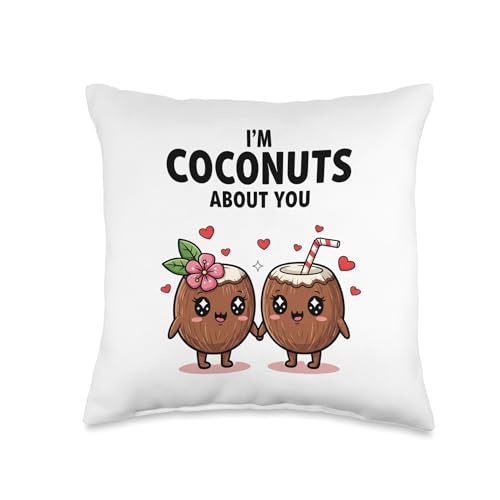 I'm Coconuts About You Throw Pillow