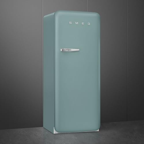 Smeg Retro Style FAB28 50s Style Refrigerator, Right Hinge, Matte Jade – 9.93 Cu. Ft. – Made in Italy