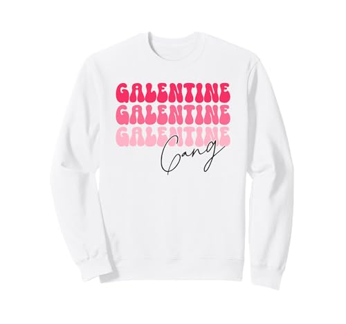 Galentine Gang Retro Valentines Day Sweatshirt