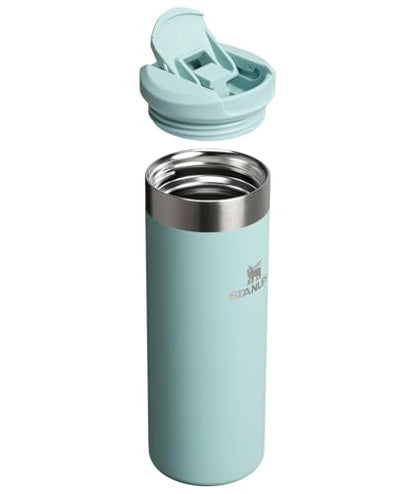 Stanley AeroLight Transit Bottle 16 oz | Locking Drink Through Lid | Leak Resistant Water Bottle or Coffee Travel Mug | Lightweight Insulated Stainless Steel | BPA-Free | Seafoam