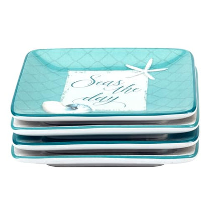 Certified International Ocean View 6" Canape/Luncheon Plates,Set of 4