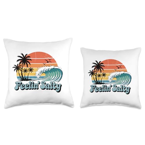 Feelin Salty Throw Pillow