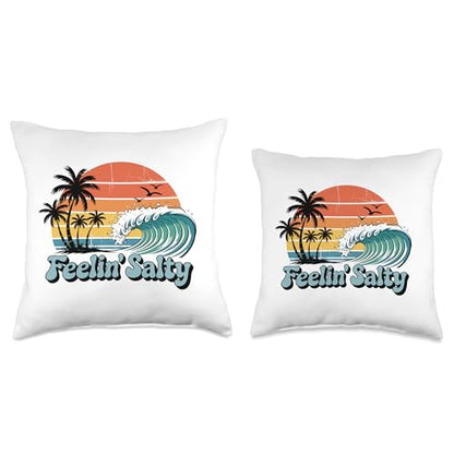 Feelin Salty Throw Pillow