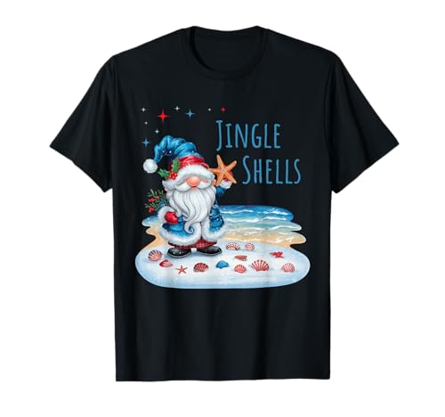 Jingle Shells Funny Christmas Gnome T-Shirt