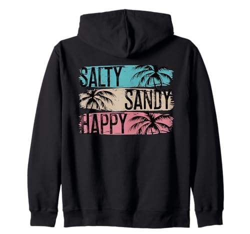 Salty Sandy Happy Zip Hoodie