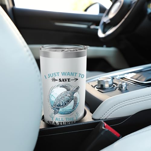 I Just Want To Save All The Sea Turtles Stainless Steel Insulated Tumbler