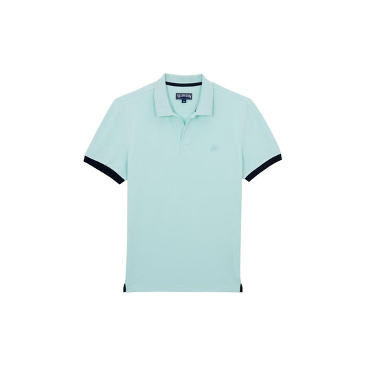 Vilebrequin, Men's Cotton Polo Solid, XL, Pacific