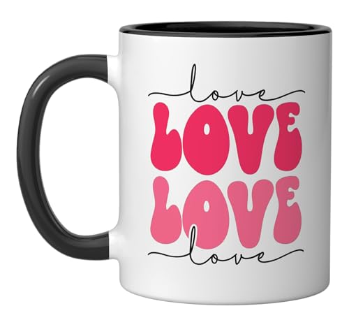 Love Retro Valentine Ceramic Mug