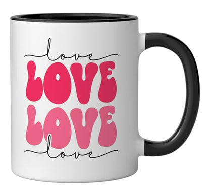 Love Retro Valentine Ceramic Mug