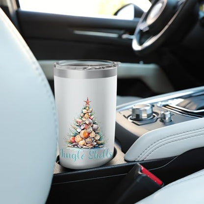 Jingle Shells Beachy Christmas Stainless Steel Insulated Tumbler