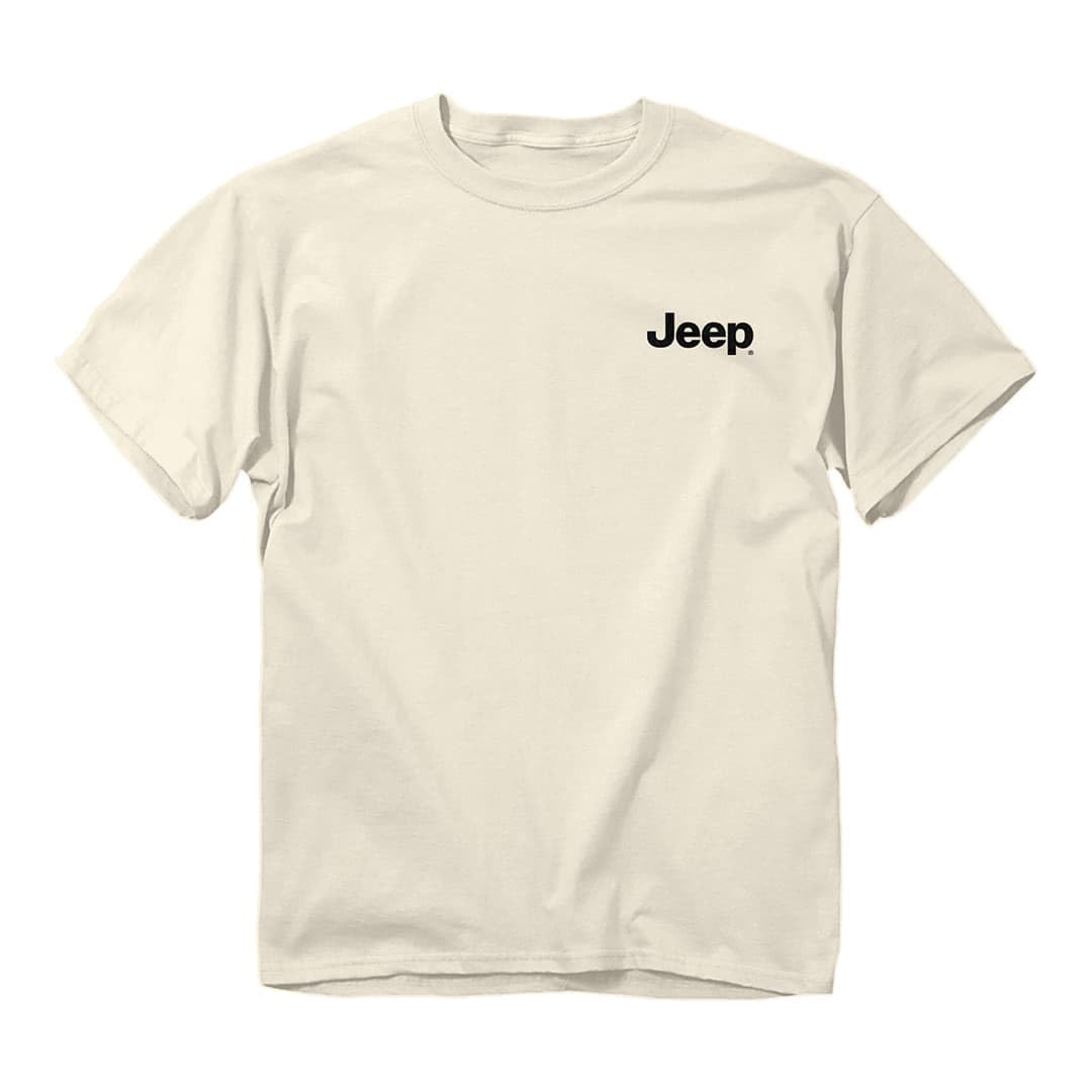 Jeep Beach Wave T-Shirt, Ivory| CJ Design | 100% Cotton