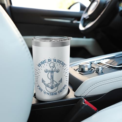 Home Is Where The Anchor Drops Stainless Steel Insulated Tumbler