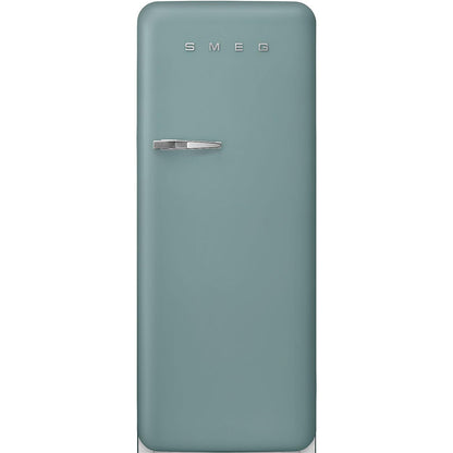 Smeg Retro Style FAB28 50s Style Refrigerator, Right Hinge, Matte Jade – 9.93 Cu. Ft. – Made in Italy