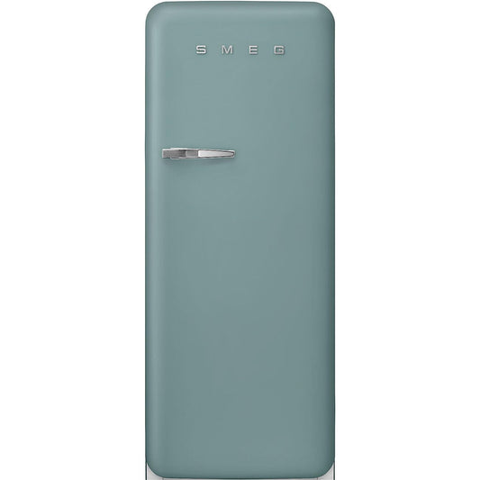 Smeg Retro Style FAB28 50s Style Refrigerator, Right Hinge, Matte Jade – 9.93 Cu. Ft. – Made in Italy