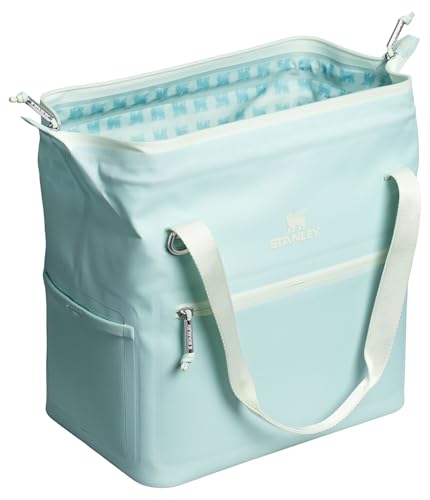 STANLEY All Day Julienne Midi Soft Cooler Bag and Lunch Box 12 Quarts | 20 Can Cooler with Handles and Strap | Stays Cold for Hours | Insulated Travel Bag with Zipper | BPA-Free | Seafoam