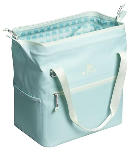 STANLEY All Day Julienne Midi Soft Cooler Bag and Lunch Box 12 Quarts | 20 Can Cooler with Handles and Strap | Stays Cold for Hours | Insulated Travel Bag with Zipper | BPA-Free | Seafoam