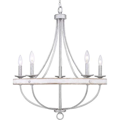 Progress Lighting Gulliver Collection 5-Light Coastal Chandelier Light Galvanized,Gray
