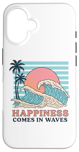 Happiness Comes in Waves Case for iPhone 16