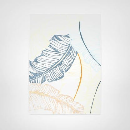 Tommy Bahama Cay Palm Fronds Indoor Outdoor Area Rug, Leaf Coastal Design, UV Fade Resistant, Ivory, 7'10"x10'2"