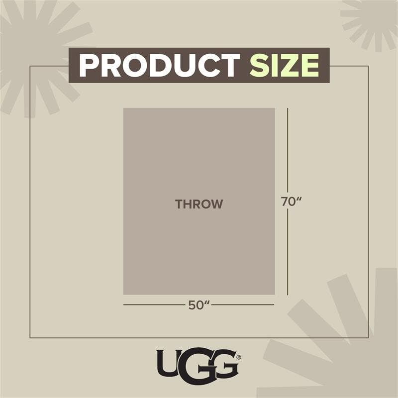 UGG Faux Fur Throw Blanket - Cozy Room Decor & Home Decor, Soft Luxury Bedroom Decor & Living Room Decor, Warm Throw Blanket for Couch, for Teen Girls Women, 50x70 (Snow)