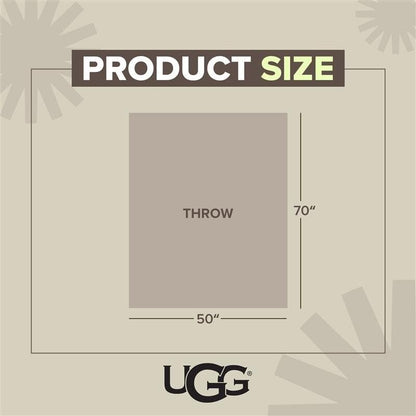 UGG Faux Fur Throw Blanket - Cozy Room Decor & Home Decor, Soft Luxury Bedroom Decor & Living Room Decor, Warm Throw Blanket for Couch, for Teen Girls Women, 50x70 (Snow)