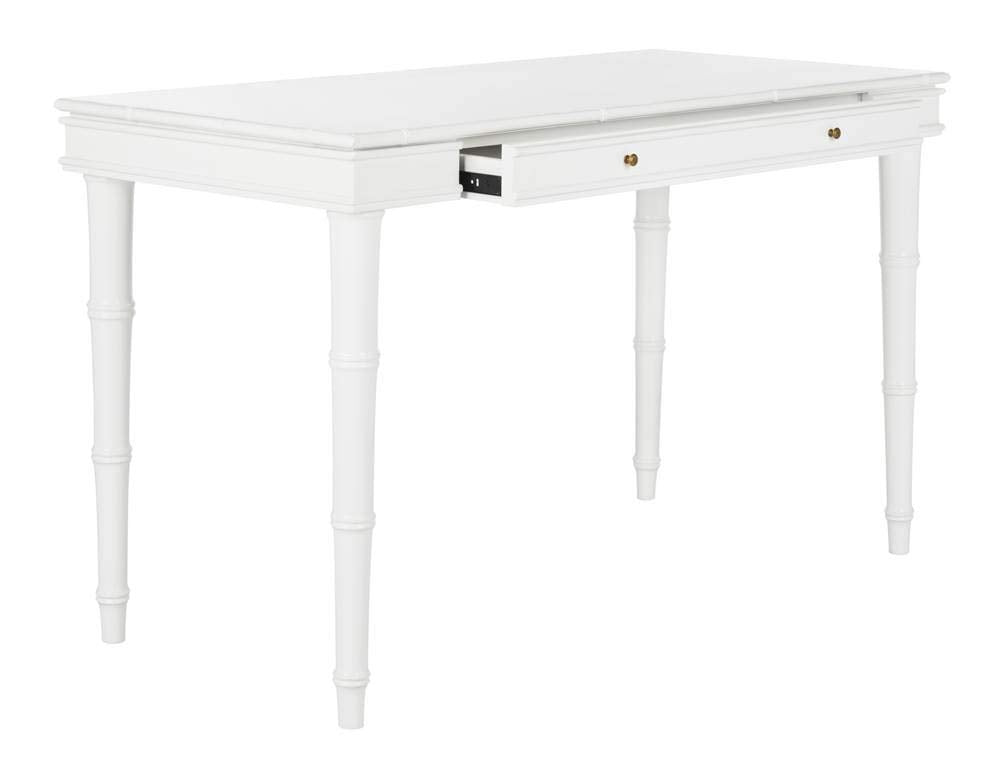 Safavieh Home Office Noely Modern Coastal White 1-drawer Writing Desk