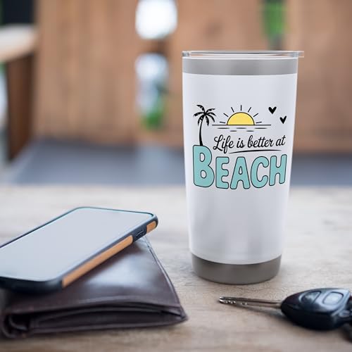 Life Is Better At The Beach Stainless Steel Insulated Tumbler