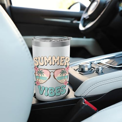 Summer Vibes Tropical Stainless Steel Insulated Tumbler
