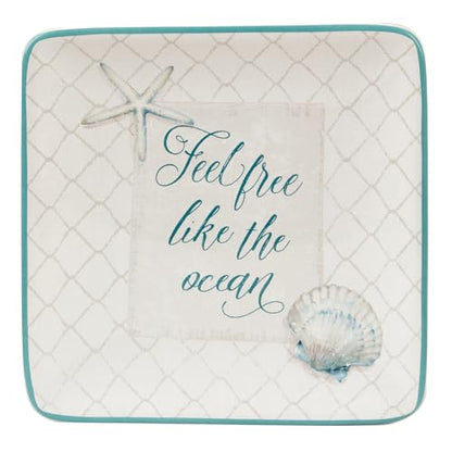 Certified International Ocean View 6" Canape/Luncheon Plates,Set of 4