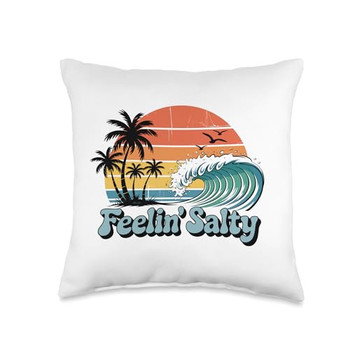 Feelin Salty Throw Pillow