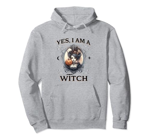 Yes I Am A Witch Vintage Pullover Hoodie
